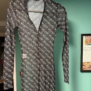 Black and White Milano Print Dress